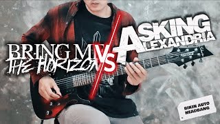 ASKING ALEXANDRIA VS BRING ME THE HORIZON‼️ Riffs Guitar Battle Medley  nostalgia dulu guys 😀 [upl. by Anel]