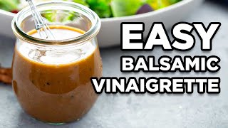 Homemade Balsamic Vinaigrette  Salad Dressing Recipes by MOMables [upl. by Rennold241]