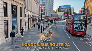 Londons Best Bus Route Discovering Londons Iconic Landmarks on Bus 24 from Hampstead to Pimlico 🚌 [upl. by Anatnahs]