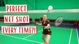 How To Hit A Perfect Doubles Net Shot EVERY TIME  Badminton Net Cord Tutorial [upl. by Attenol]