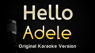 Hello  Adele Karaoke Songs With Lyrics  Original Key [upl. by Durrej]