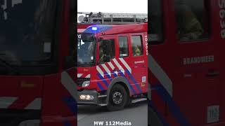 brandweer Schagerbrug TS 105636 met spoed naar een gebouwbrand feuerwehr firefighter [upl. by Akiemat951]