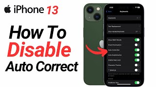 How To Disable Autocorrect In Iphone 13 [upl. by Ruvolo760]