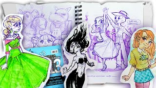 MY OLD SKETCHBOOK 13 Watercolors and Highlighters [upl. by Peltz798]