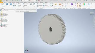 Modellazione di una ruota dentata con Inventor [upl. by Zizaludba121]