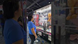 Claw Machine Game at Round 1 Arcade Box Push to Win [upl. by Gregorius]