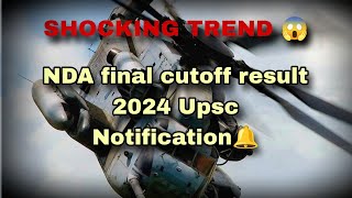 NDA Result 2024 final cutoff marks upsc notification out [upl. by Carin]