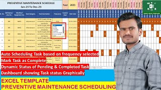 Excel Template Preventive Maintenance PM Scheduling [upl. by Treblihp]