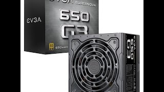 EVGA 650 G3 Power Supply Unboxing amp Overview [upl. by Yekcir]