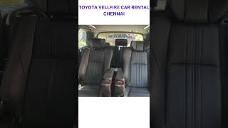 TOYOTA VELLFIRE CAR RENTAL CHENNAI CALL US 91 7448509999 91 8190078781 carrentalluxurytravel [upl. by Alial]