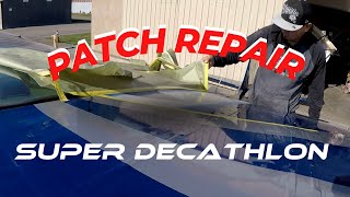 Patch Repair on Super Decathlon  American Champion Aircraft [upl. by Iffar]