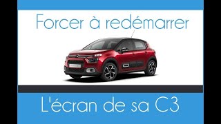 Comment forcer à redémarrer lécran tactile dans une Citroën C3 ou C3 Aircross bug ou planté [upl. by Adnima248]