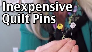 Inexpensive Flower Head Pins For Quilting [upl. by Rehpotsrihc]