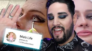 Worst Reviewed Makeup Artist Pro MUA Reacts  MIAS LIFE [upl. by Eenert37]