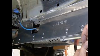 Honda Element Catalytic Converter Security Shield Installation catalyticconverter catconverter [upl. by Nnayelsel]