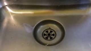 Interesting kitchen sinkdrain with drainbasket and long gurgling sound 3 [upl. by Trubow]