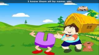 The Vowel Song with Lyrics  Nursery Rhyme [upl. by Eleumas10]