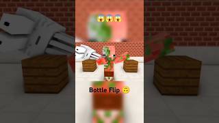 Bottle Flip 🙃 Spark • Gamerz Monsters School 🏫 minecraft shorts [upl. by Suirtimid]