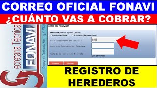 CORREO OFICIAL PAGO FONAVI DOCUMENTOS NECESARIOS PARA EL REGISTRO DE FONAVISTAS FALLECIDOS OFICIAL [upl. by Judson362]