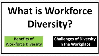 What is Workforce Diversity Benefits of Workforce DiversityChallenges of Diversity [upl. by Llenrub]