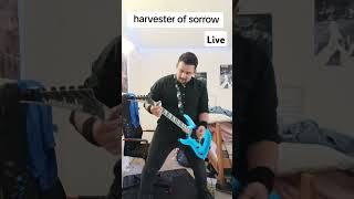 metallica harvester of sorrow live guitarcover youtubeshorts fypシ゚ foryou rock [upl. by Kronfeld]