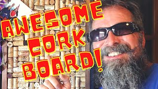 Build an Awesome Wine Cork Board Out of Used Wine Corks How To Build  How Many Corks Do You Need [upl. by Colpin]