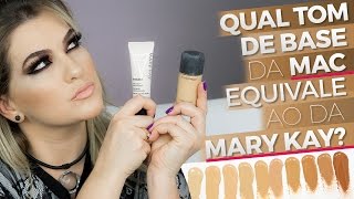 QUAL TOM DE BASE DA MAC EQUIVALE AO DA MARY KAY [upl. by Nnaeirelav]