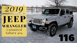 2019 Jeep Wrangler Unlimited Sahara 4x4  review walk around and test drive  100 rental cars [upl. by Ordnagela]