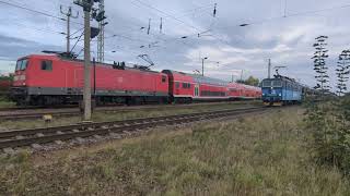 Bahnverkehr Großenhain an der Dresdner Bahn [upl. by Lletniuq354]