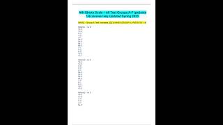 NIH Stroke Scale – All Test Groups A F patients 16 Answer key Updated Spring 2023 pdf [upl. by Auqenehs]