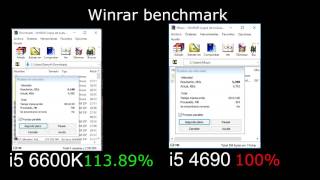 Skylake vs Haswell IPC evolution i56600k vs i54690k [upl. by Anastase556]