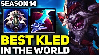 RANK 1 BEST KLED IN SEASON 14  AMAZING GAMEPLAY  League of Legends [upl. by Lesly]