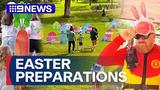 Easter weekend preparations across Australia on Good Friday  9 News Australia [upl. by Arit]