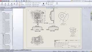 SolidWorks Drawing  Drafting Tutorial for Beginners  1  SolidWorks Drawing Basics  Drawing Views [upl. by Tevlev]