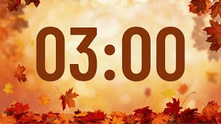 3 Minute Timer Autumn Fall with No Music [upl. by Assi]