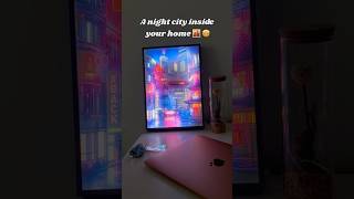 A night citt inside your home🌆🤩homedecor viralvideo picture nighttown light [upl. by Eserahc]