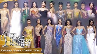 Top 18 Evening Gown Competition  Miss Universe Philippines 2023 [upl. by Jp]