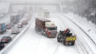 How snow and freezing conditions have hit Wales Scotland and England  ITV News [upl. by Mandych]