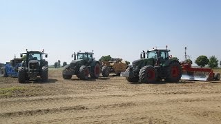 Ground Levelling 2017 3x Fendt 900 Vario  Agrotecnica Fraron [upl. by Silvers]