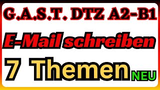 DTZ B1  Briefe schreiben  7 wichtige Themen dtz email [upl. by Keyek838]