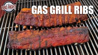 Barbecue Ribs on a Gas Grill [upl. by Aivon]