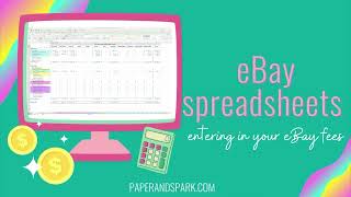 eBay bookkeeping spreadsheet  understand your eBay invoice amp fees [upl. by Gnod224]