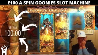 £100 A Spin Goonies Slot Machine  Can I Go Big Or Go Home My First Slot Video  PUNK Slots 2021 [upl. by Miko829]