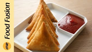 Qeema Samosa Recipe By Food Fusion ramzan Special [upl. by Corel]