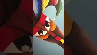 Detailing an abstract figurative painting acrylic paint on canvas 360 [upl. by Yroffej232]