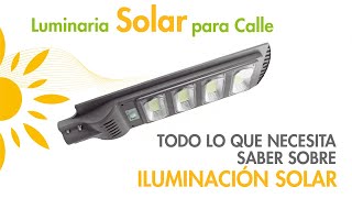 🔆 ALUMBRADO PÚBLICO LED SOLAR Luminarias y Lámparas Solares Iluminación Solar Exterior ► Ecolite [upl. by Leirbaj]