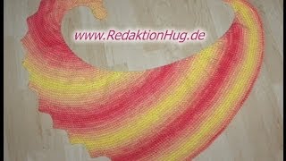 Tunesisch Häkeln  Drachenschwanz aus Arona von ONlineGarne  Veronika Hug [upl. by Civ]