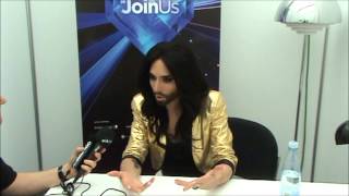 Eurovision 2014  Interview with Conchita Wurst [upl. by Grindle781]