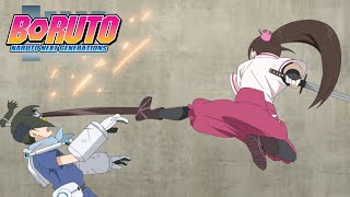 Tsubaki Breaks Denkis Glasses  Boruto Naruto Next Generations [upl. by Case]