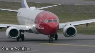 Plane spotting at Torp TRF ENTO 19042012 Norwegian Widerøe [upl. by Letti706]